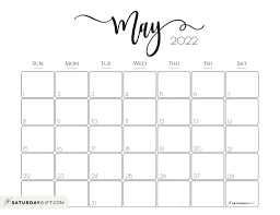 Click to view software and webapps rock at being calendars: May Calendar Cute Free Printable May 2022 Calendar Designs