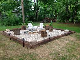 Inspiration For Backyard Fire Pit Designs Best River Rock White Rock Landscaping Ideas Ideas The Lovely Backyard Firepit Area Fire Pit Backyard Backyard Fire