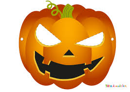 Dessin halloween fantome qui font peur. Masque Citrouille D Halloween A Imprimer Par Te Te A Modeler