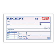 Adams Money Rent Receipt Book 5 3 8 X 2 3 4 2 Part Carbonless 50 Set Book Receipt Template Book Printing Services Credit Card