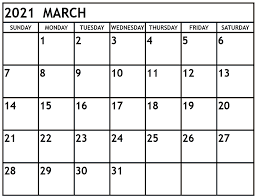 Free download blank march calendar 2021 printable calendar template pdf, word, excel, landscape, portrait, a4, editable march 2021 monthly free march 2021 calendar download. Free Printable March 2021 Calendar Template Download Now