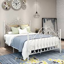 Furniture rustic wrought iron bed. European Style Simple Fashion Iron Frame Princess Bed Double Green Wrought Iron Shopee Malaysia