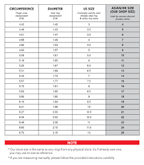 how to measure ring size chart avalonit net