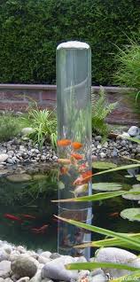 Close Up Glass Tower Backyard Water Feature Ponds Backyard Water Features In The Garden