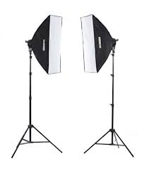 Studiopro 3200 Watt Double 24 X36 Softbox Continuous Portrait Video Lighting Kit Film Photography Studio Essentials Includes Light Stand 45w Daylight Bulbs