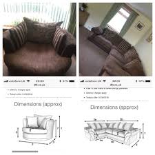 right hand corner sofa and cuddle chair