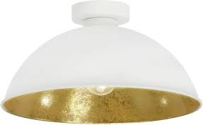 2 x 6,1 w, farbe: Gold 2 Flammig Brilliant Aztekas Deckenstrahler 44 Cm Metall Weiss