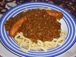 Linsen Schwabisch Von Bummi68 Chefkoch Schwabische Linsen Linsen Mit Spatzle Rezepte Mit Linsen