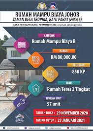 Segala dokumen sokongan perlu mendapatkan surat akaun sumpah dan di hantar sendiri ke kaunter setiausaha kerajaan bahagian perumahan dalam tempoh 14 hari bekerja. Perumahan Mampu Milik Dibuka Lagi Teres Dua Tingkat Batu Pahat Hanya Rm80k