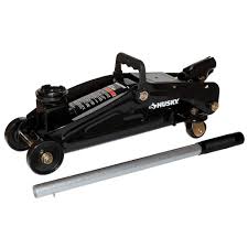 Rear swivel caster wheels offer easy positioning under cars, trucks, and suvs. Husky 2 Ton Hydraulic Trolley Jack Hpl4136 Vt The Home Depot