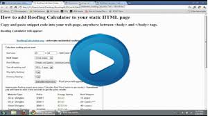 Get a roof report for $10 within 24 hours, or measure it yourself for free! Free Roofing Calculator For Your Website Estimate Roofing Prices Youtube