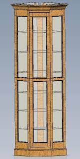 The intricate details for every joint, angle and corner make sure you are not left guessing. Corner Curio Cabinet Finewoodworking