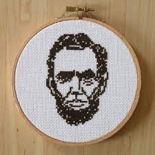 Cross stitch pattern available on www.cloudsfactory.net. Abraham Lincoln Cross Stitch Portrait By Monaxmonax Via Flickr Free Cross Stitch Charts Cross Stitch Patterns Cross Stitch Charts