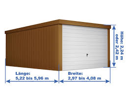 Wir planen zusätzlich zur 4 meter breiten garage noch einen carport für das zweite fahrzeug. Fertiggarage Verzinkt Und Lackiert Schokoladen Braun Matt 2 97x5 22 M