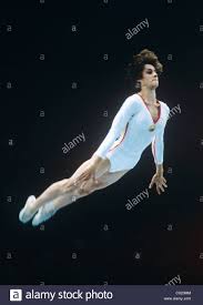 Nadia comaneci is a lifelong supporter of special olympics. Gymnast Nadia Comaneci Moscow 1980 Olympics La Ginnasta Nadia Comaneci Mosca 1980 Olimpiadi Stock Photo Alamy
