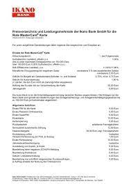 Ikano bank is a consumer finance bank established in 1995 by ingvar kamprad (the founder of ikea). Preisverzeichnis Rote Mastercarda Karte Ikano Bank Gmbh