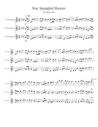 Discover our extensive range of 1,000,000 titles. Star Spangled Banner Trumpet Trio Sheet Music For Cornet Brass Trio Musescore Com