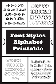 There are more than 4 pure alphabets, including: 10 Best Font Styles Alphabet Printable Printablee Com