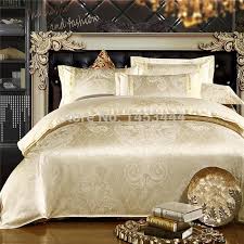 Having the option of a bedspread to pull over you when the summer duvet's still on is a great way to transition comfortably into the colder months. 2021 Luxury White Silver Gold Silk Satin Bedspreads Embroidered Bed In A Bag Jacquard Comforter Sets Queen King Size Bedclothes From Wowujxia 269 01 Dhgate Com