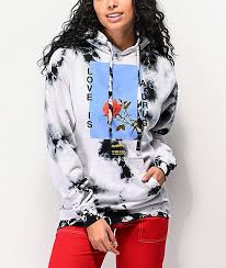 Black And White Tie Dye Hoodie Civil Love Is Black White Tie Dye Hoodie Tie Dye Hoodie Black Tie Dye White Tie