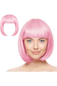 Smiffys Perruque de coupe au carré arc-en-ciel, Multicolore : Amazon.fr:  Mode