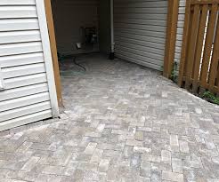 Fill in cracks or spaces between stones using either small gravel or mortar, depending on the look you're going for. Diy Concrete Paver Patio 7 Steps With Pictures Instructables