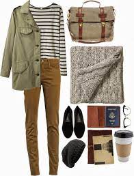 Chino Curduroy Pants Striped 3 4 T Parka Thick Knit Scarf Loafers Baggy Beanie Cute Outfits Fashion Autumn Fashion