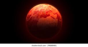 Red Planet Earth On Black Background Stock Illustration 298080401 |  Shutterstock