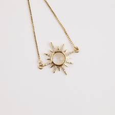 Gemstone Starburst Bracelet With Moonstone Neck Jewellery Gold Plated Bracelets Accesories Jewelry