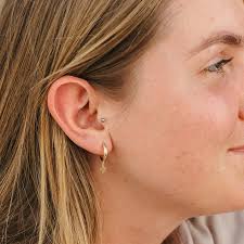 Gold Shell Earrings MYEARS Women Snake Earrings Gold Huggie Hoop Serpent  Dangle Drop 14K Gold Jewelry For Women