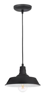 Sylvania Black Factory Pendant Light Fixture Kit Including 1 Led Light Bulb Walmart Com Walmart Com