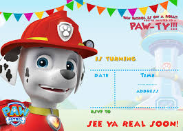 The paw patrol is off to adventure city to save its citizens from mayor humdinger's dangerous plans! Free Printable Paw Patrol Invitation Template All Characters Paw Patrol Birthday Invitations Paw Patrol Invitations Printables Paw Patrol Party Invitations