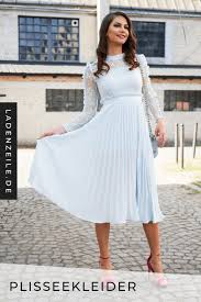 Heute kommt der erste teil zum thema hochzeitskleid! Schick Im Plisseekleid Als Hochzeitsgast Kleider Hochzeit Kleider Fur Festliche Anlasse Plissee Kleid