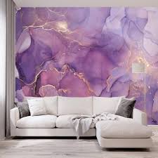 Peel And Stick Purple Gold Abstract Watercolor Wallpaper Mural Etsy In 2021 Large Wall Murals Wallpaper Accent Wall Abstract Watercolor Wallpaper