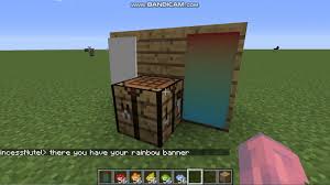 Making minecraft banners and printing designs onto the banners using the loom is real easy and fun. How To Make A Rainbow Banner Minecraft Youtube