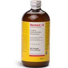 Administer 1 teaspoon (5 ml) for each 10 lb of body weight. Nemex 2 Dewormer For Dogs 1800petmeds