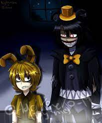 Nightmare And Plushtrap Fnaf 4 Human Version By Adrikoneko Mizuiro Deviantart Com On Deviantart Fnaf Fnaf Characters Anime Fnaf