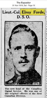 Colonel Elroy Forde (1885-1953)
