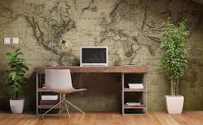 Papiers Peints Bureau Mur Aux Dimensions Myloview Fr