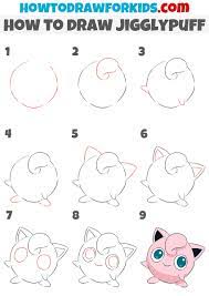 How To Draw Jigglypuff - Easy Drawing Tutorial For Kids