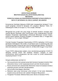 Kementerian perdagangan antarabangsa dan industri. Perintah Kawalan Pergerakan Diperketatkan Pkpd Di Batu 21 24 Sungai Lui Hulu Langat Selangor Prime Minister S Office Of Malaysia
