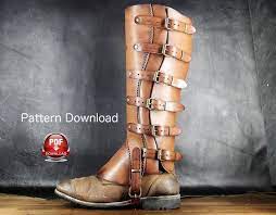 Gaiters Pattern Half Chaps Diy Pdf Download Etsy Half Chaps Leather Boots