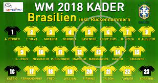 Der angriff beispielsweise bestand aus careca und muller, und auf der bank saßen renato gaucho, romario, bebeto. Ruckennummern Brasilien Wm 2018 Wer Tragt Welche Ruckennummer