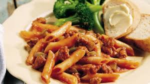 Easy Beef Mostaccioli Recipe Bettycrocker Com