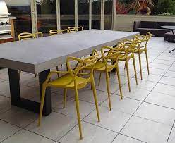 Cement Table Top Concrete Outdoor Table Concrete Table Concrete Dining Table