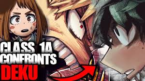 CLASS 1A CONFRONTS DEKU / My Hero Academia Chapter 319 - YouTube