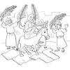 This scenes is often called the triumphant entry and can be found in matthew 21. 1
