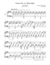 Maybe you would like to learn more about one of these? Sonate No 14 Moonlight 1st Movement Sheet Music For Piano Solo Musescore Com