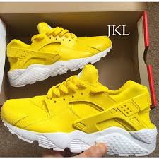 Black And Yellow Nike Huaraches Lemon Adults Nike Air Huarache Lemon Huarache Nike Huarache Yellow 183 Liked On Polyvore Featuring S Gray Leather Shoes Nike Air Huarache Nike Huarache