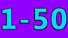 Simple Learning to Count to 50 Counting 1 to 50 Numbers for Kids ...